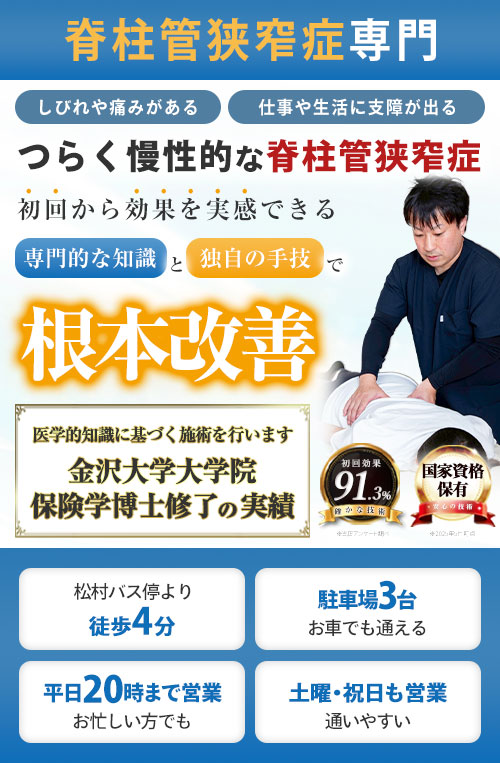 ファーストビュー脊柱管狭窄症